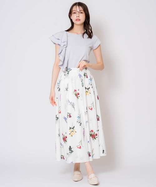 NOELA(ノエラ)の「アシメフリルカットソー(Tシャツ/カットソー・レディース・ブラック/オフホワイト/サックスブルー・フリー)」の10枚目の写真