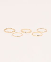 リング セット ATHENA SET OF DELICATE RINGS