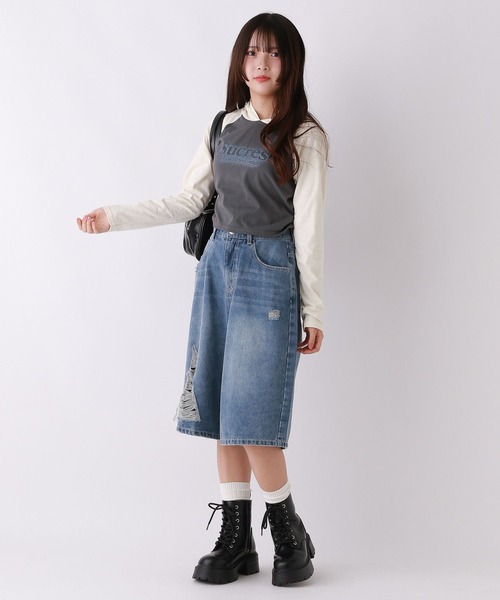 repipi armario(レピピ アルマリオ)の「スプレーラメロゴパーカー(パーカー・キッズ・ホワイト/スミクロ/ブラウン・MEDIUM/SMALL/LARGE)」の10枚目の写真