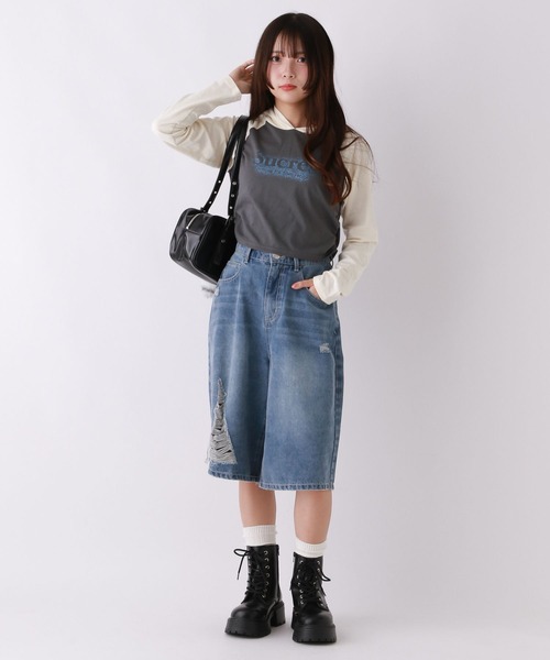 repipi armario(レピピ アルマリオ)の「スプレーラメロゴパーカー(パーカー・キッズ・ホワイト/スミクロ/ブラウン・MEDIUM/SMALL/LARGE)」の11枚目の写真