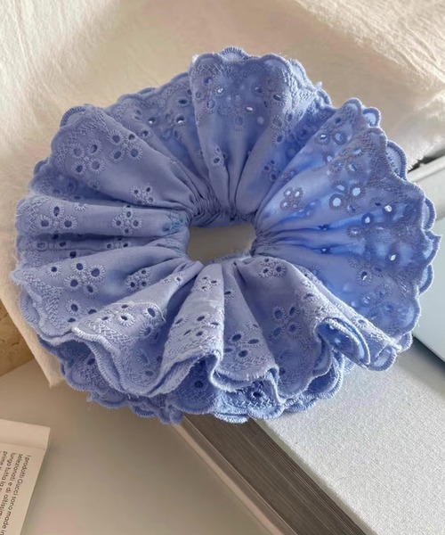 WESTSEA(ウエストシー)の「スカラップレース シュシュ 大きめ(シュシュ・レディース・ブルー/イエロー/ピンク/レッド/ホワイト/ライトブルー・FREE)」の13枚目の写真