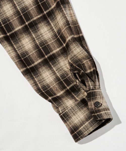 Noen(ノエン)の「ウエスタンシャドーチェックシャツ(シャツ/ブラウス・メンズ・レッド/ブラウン/ライトブルー・LARGE/MEDIUM)」の14枚目の写真