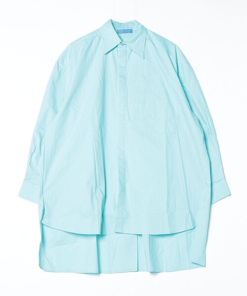rehacer(レアセル)の「ONE COLOR Laboratory : Backline Oversize Shirt / バックラインオーバーサイズシャツ(シャツ/ブラウス・レディース・ブルー・FREE)」の3枚目の写真