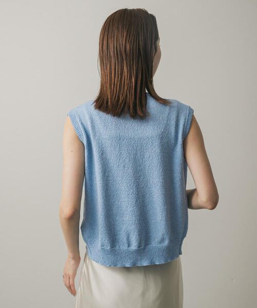 SENSE OF PLACE by URBAN RESEARCH（センスオブプレイスバイアーバンリサーチ）の「メタルボタンポケットベスト（ベスト・レディース・ライトブルー/ブラック/アイボリー/ブラウン・ONE）」の9枚目の写真