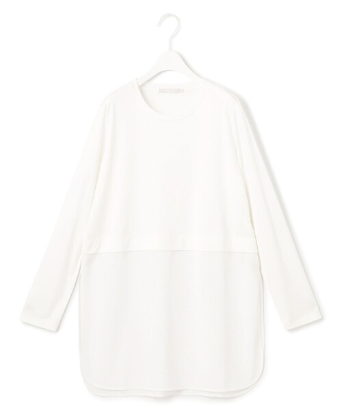 ICB(アイシービー)の「シアージャージーコンビ カットソー(Tシャツ/カットソー・レディース・グレー系/ブラック系/アイボリー系/ダルブルー系・SMALL/MEDIUM/X-SMALL)」の3枚目の写真