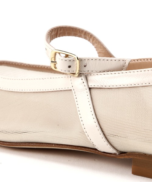 STATUS（ステイタス）の「【STATUS/ステイタス】メッシュバレエ（パンプス・レディース・ベージュ/ホワイト・37/36）」の6枚目の写真