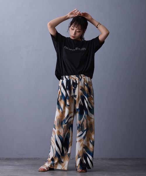 NICOLE white(ニコルホワイト)の「プリント柄パンツ(その他パンツ・レディース・ブラウン/ネイビー/ブラック・FREE)」の20枚目の写真