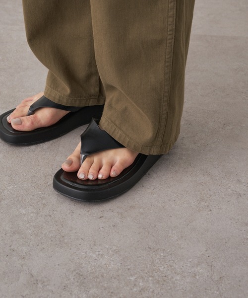 PUAL CE CIN（ピュアルセシン）の「甘撚りツイルサロペット（サロペット/オーバーオール・レディース・チャコールグレー/カーキ・FREE）」の17枚目の写真