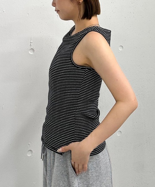 archives(アルシーヴ)の「’アソートBDクロスネックタンク’(タンクトップ・レディース・ブラック/ホワイト×ブラック/オフホワイト/ホワイト系その他・MEDIUM)」の20枚目の写真