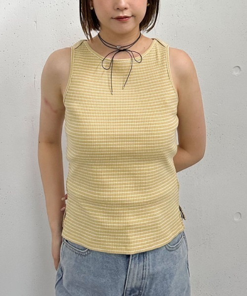 archives(アルシーヴ)の「’アソートBDクロスネックタンク’(タンクトップ・レディース・ブラック/ホワイト×ブラック/オフホワイト/ホワイト系その他・MEDIUM)」の11枚目の写真