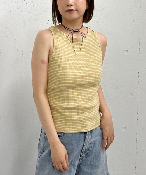 archives(アルシーヴ)の「’アソートBDクロスネックタンク’(タンクトップ・レディース・ブラック/ホワイト×ブラック/オフホワイト/ホワイト系その他・MEDIUM)」の12枚目の写真