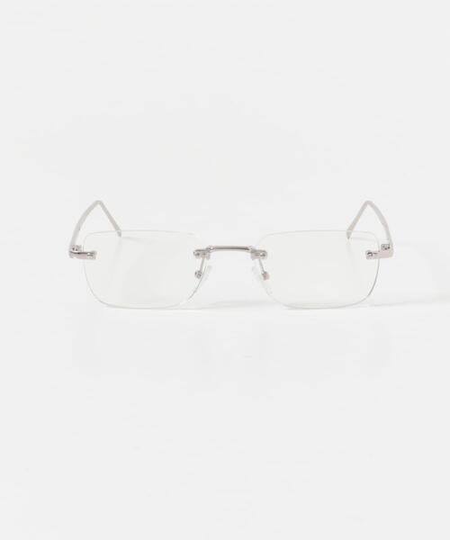 SMELLY（スメリー）の「リムレススクエアダテメガネ（メガネ・レディース・ゴールド/シルバー・-）」の8枚目の写真