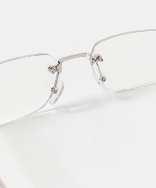 SMELLY（スメリー）の「リムレススクエアダテメガネ（メガネ・レディース・ゴールド/シルバー・-）」の11枚目の写真