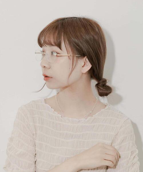 SMELLY（スメリー）の「リムレススクエアダテメガネ（メガネ・レディース・ゴールド/シルバー・-）」の15枚目の写真