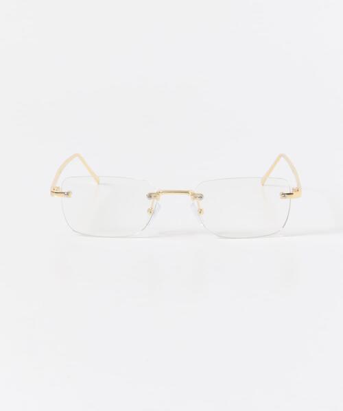 SMELLY（スメリー）の「リムレススクエアダテメガネ（メガネ・レディース・ゴールド/シルバー・-）」の17枚目の写真