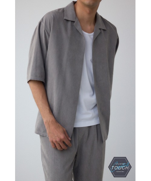 AZUL by moussy(アズールバイマウジー)の「C/Tフェイクスウェードセットアップ(セットアップ・メンズ・ブラウン/グレー/ブラック・MEDIUM/LARGE)」の2枚目の写真