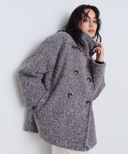 2WAYシャギーミドルコート（その他アウター）｜Shelly island