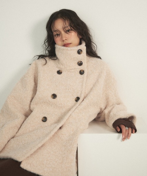 2way シャギーミドルコート 2WAYシャギーミドルコート（その他アウター）｜Shelly island