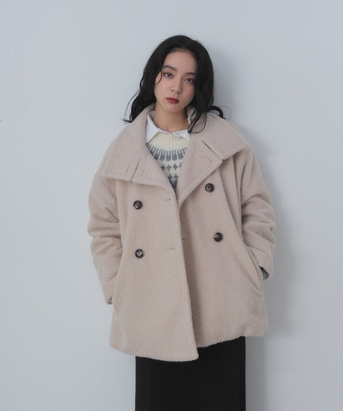 2WAYシャギーミドルコート（その他アウター）｜Shelly island