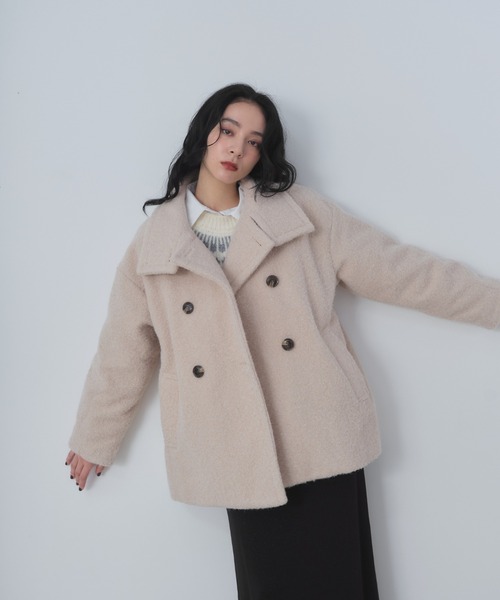 2WAYシャギーミドルコート（その他アウター）｜Shelly island