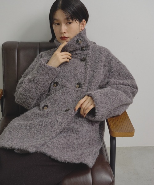 2WAYシャギーミドルコート（その他アウター）｜Shelly island