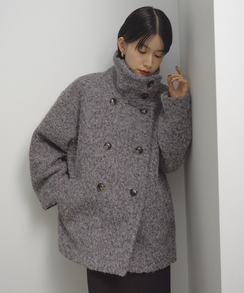 2WAYシャギーミドルコート（その他アウター）｜Shelly island