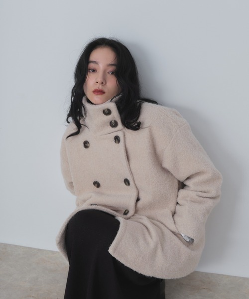 2WAYシャギーミドルコート（その他アウター）｜Shelly island