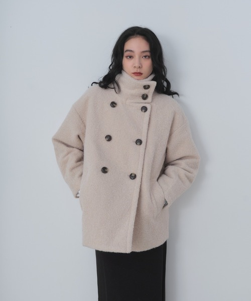 2WAYシャギーミドルコート（その他アウター）｜Shelly island