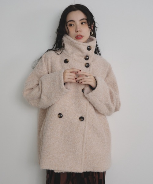 2way シャギーミドルコート 2WAYシャギーミドルコート（その他アウター）｜Shelly island