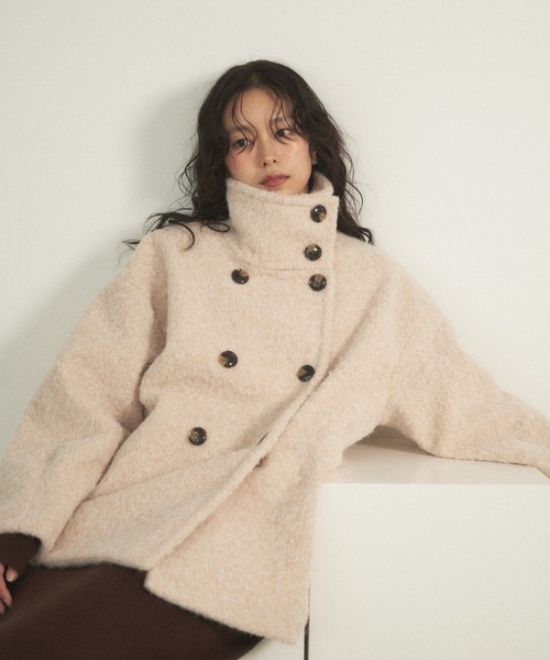 2way シャギーミドルコート 2WAYシャギーミドルコート（その他アウター）｜Shelly island