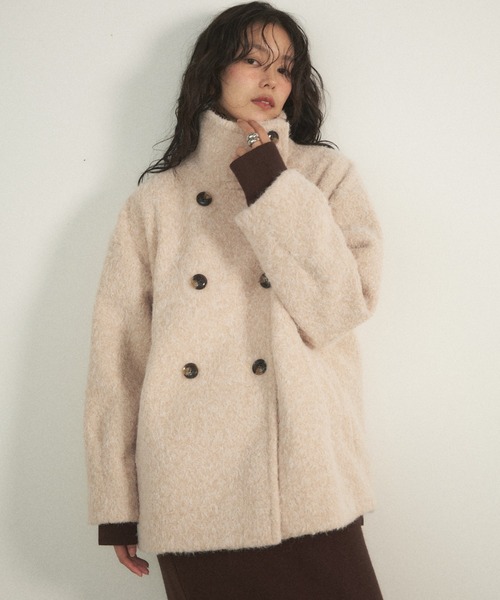 2way シャギーミドルコート 2WAYシャギーミドルコート（その他アウター）｜Shelly island