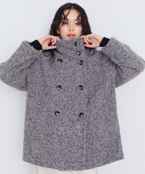 2way シャギーミドルコート セール】2WAYシャギーミドルコート（その他アウター）｜Shelly island
