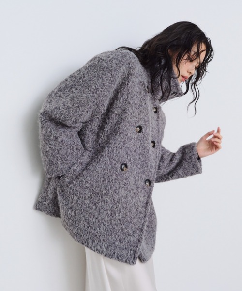 2WAYシャギーミドルコート（その他アウター）｜Shelly island