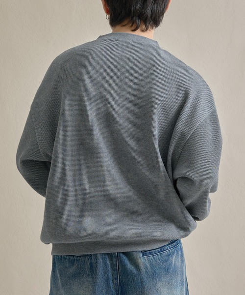 epnok（エプノック）の「ワッフルヘンリーネックTee（Tシャツ/カットソー・メンズ・ブラック/グレー/ブラック系その他・SMALL/MEDIUM/LARGE）」の6枚目の写真