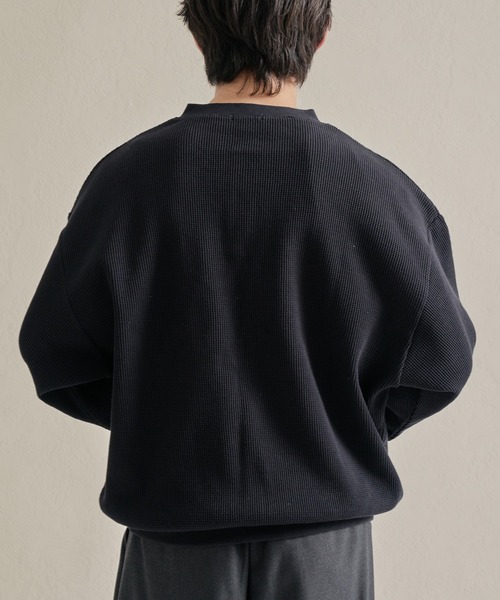 epnok（エプノック）の「ワッフルヘンリーネックTee（Tシャツ/カットソー・メンズ・ブラック/グレー/ブラック系その他・SMALL/MEDIUM/LARGE）」の18枚目の写真