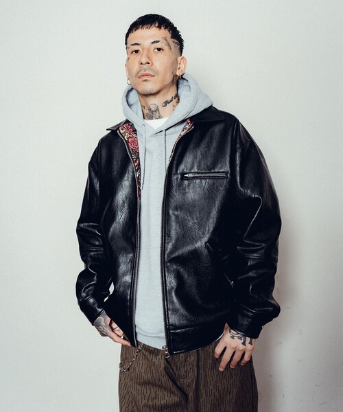 Subciety(サブサエティ)の「Single riders jacket(ライダースジャケット・メンズ・ブラック・LARGE/MEDIUM/SMALL/X-LARGE)」の19枚目の写真