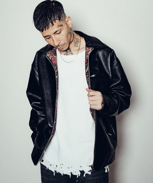 Subciety(サブサエティ）　黒　レザージャケット Single riders jacket（ライダースジャケット）｜Subciety