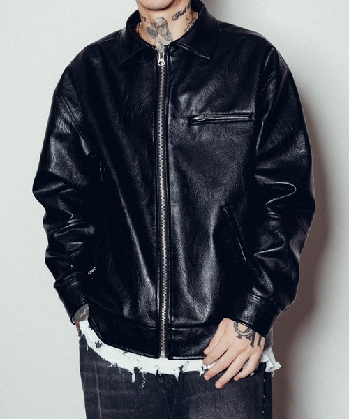 Subciety(サブサエティ)の「Single riders jacket(ライダースジャケット・メンズ・ブラック・LARGE/MEDIUM/SMALL/X-LARGE)」の18枚目の写真