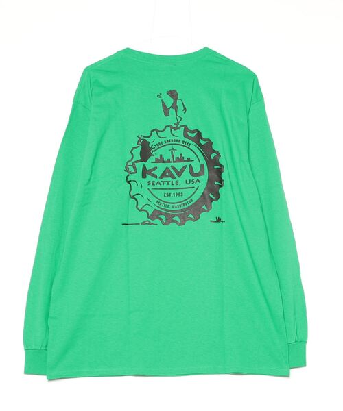 KAVU（カブー）の「KAVU/カブー Crown Frog LS Tee/クラウンフロッグティー（Tシャツ/カットソー・メンズ・パープル/ホワイト/ライトグリーン/ブラック・MEDIUM/X-LARGE/LARGE）」の20枚目の写真