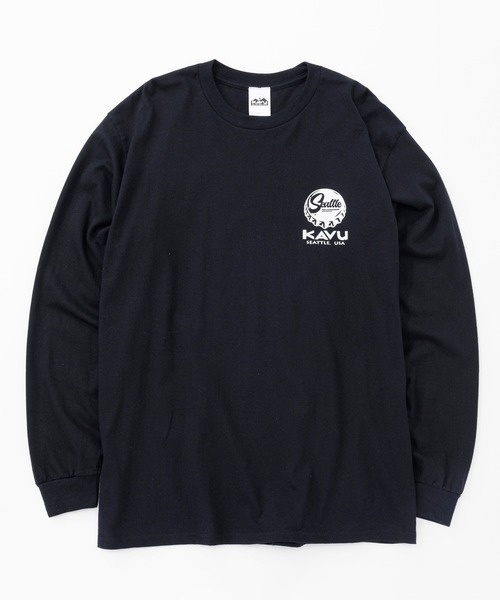 KAVU（カブー）の「KAVU/カブー Crown Frog LS Tee/クラウンフロッグティー（Tシャツ/カットソー・メンズ・パープル/ホワイト/ライトグリーン/ブラック・MEDIUM/X-LARGE/LARGE）」の8枚目の写真