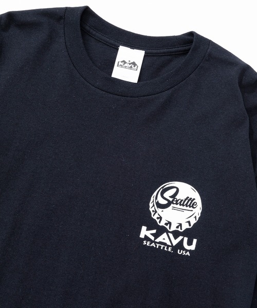 KAVU（カブー）の「KAVU/カブー Crown Frog LS Tee/クラウンフロッグティー（Tシャツ/カットソー・メンズ・パープル/ホワイト/ライトグリーン/ブラック・MEDIUM/X-LARGE/LARGE）」の9枚目の写真