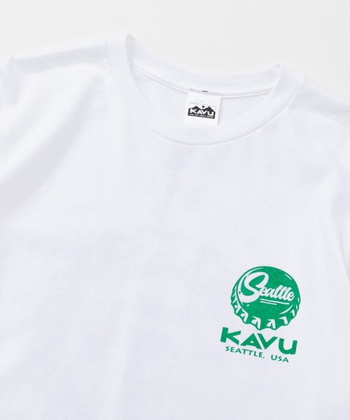 KAVU（カブー）の「KAVU/カブー Crown Frog LS Tee/クラウンフロッグティー（Tシャツ/カットソー・メンズ・パープル/ホワイト/ライトグリーン/ブラック・MEDIUM/X-LARGE/LARGE）」の6枚目の写真