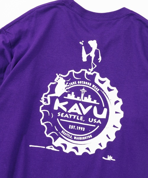 KAVU（カブー）の「KAVU/カブー Crown Frog LS Tee/クラウンフロッグティー（Tシャツ/カットソー・メンズ・パープル/ホワイト/ライトグリーン/ブラック・MEDIUM/X-LARGE/LARGE）」の19枚目の写真