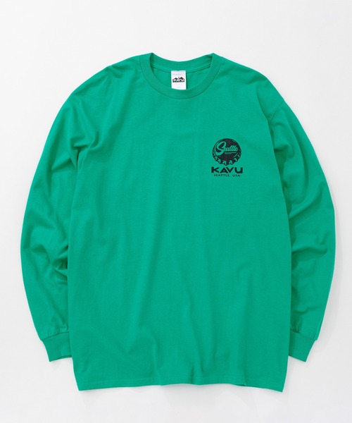 KAVU（カブー）の「KAVU/カブー Crown Frog LS Tee/クラウンフロッグティー（Tシャツ/カットソー・メンズ・パープル/ホワイト/ライトグリーン/ブラック・MEDIUM/X-LARGE/LARGE）」の13枚目の写真