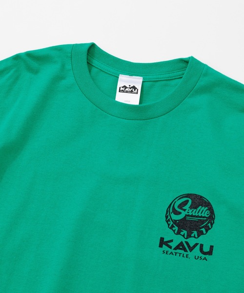 KAVU（カブー）の「KAVU/カブー Crown Frog LS Tee/クラウンフロッグティー（Tシャツ/カットソー・メンズ・パープル/ホワイト/ライトグリーン/ブラック・MEDIUM/X-LARGE/LARGE）」の15枚目の写真