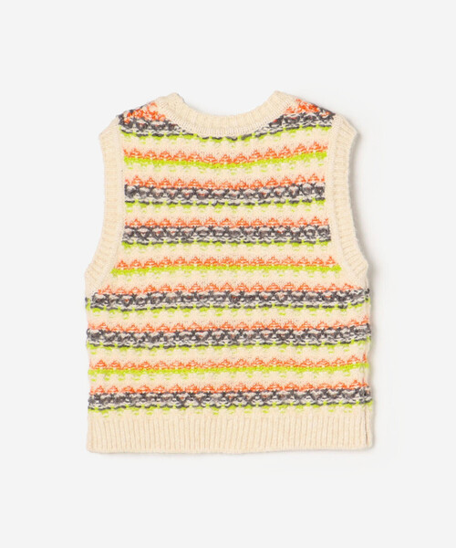 LE GLAZIK | ジャカード クルーネックニットベスト WOMEN（ベスト