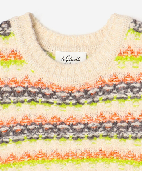 LE GLAZIK（ルグラジック）の「LE GLAZIK | ジャカード クルーネックニットベスト WOMEN（ベスト・レディース・ホワイト系その他/グリーン系その他・36）」の11枚目の写真