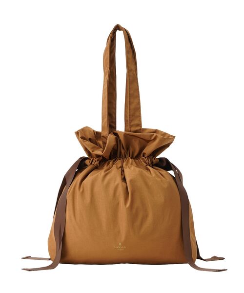 LANVIN en Bleu（ランバンオンブルー）の「グログランギャザートートバッグ（トートバッグ・レディース・ライトカーキ/ネイビー/ブラック/ブラウン・FREE）」の12枚目の写真