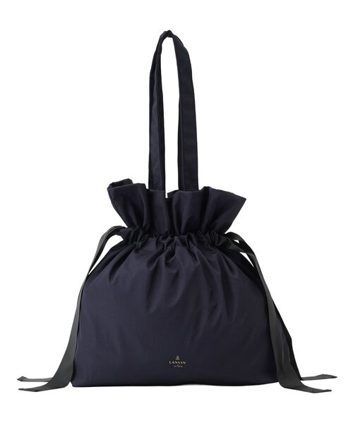 LANVIN en Bleu（ランバンオンブルー）の「グログランギャザートートバッグ（トートバッグ・レディース・ライトカーキ/ネイビー/ブラック/ブラウン・FREE）」の13枚目の写真