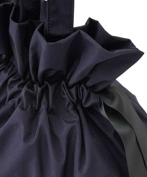 LANVIN en Bleu（ランバンオンブルー）の「グログランギャザートートバッグ（トートバッグ・レディース・ライトカーキ/ネイビー/ブラック/ブラウン・FREE）」の18枚目の写真